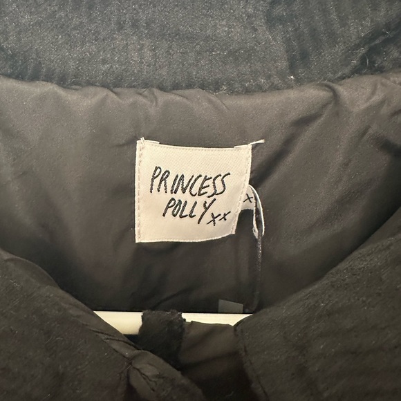 PRINCESS POLLY BLACK QUILTED JACKET - Picture 13 of 14